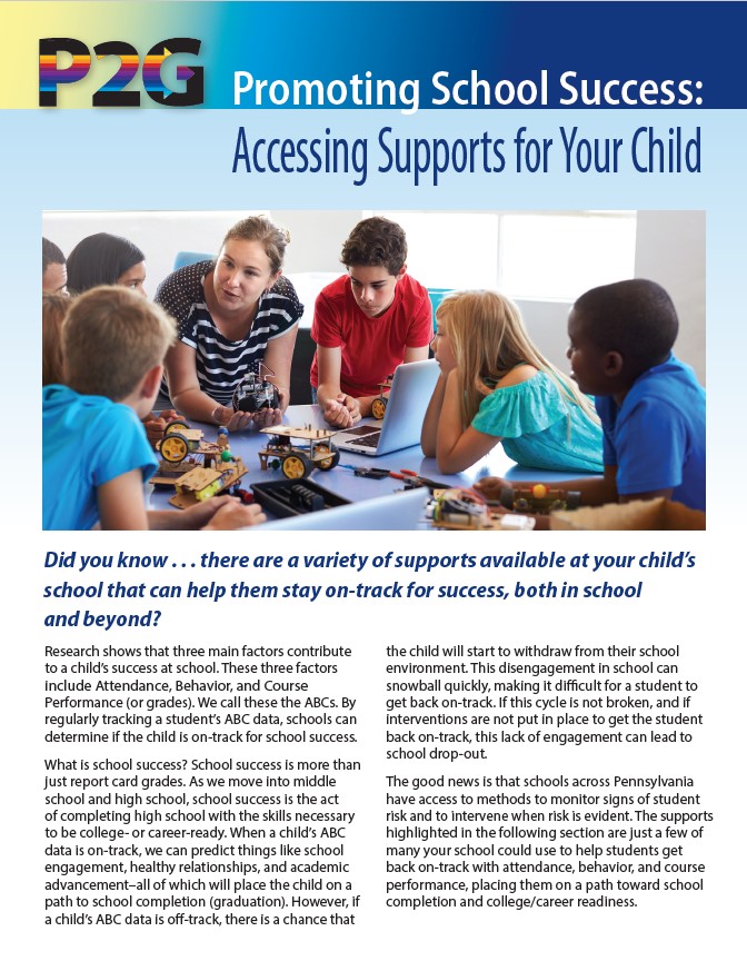 Promoting School Success: Accessing Supports for Your Child 
